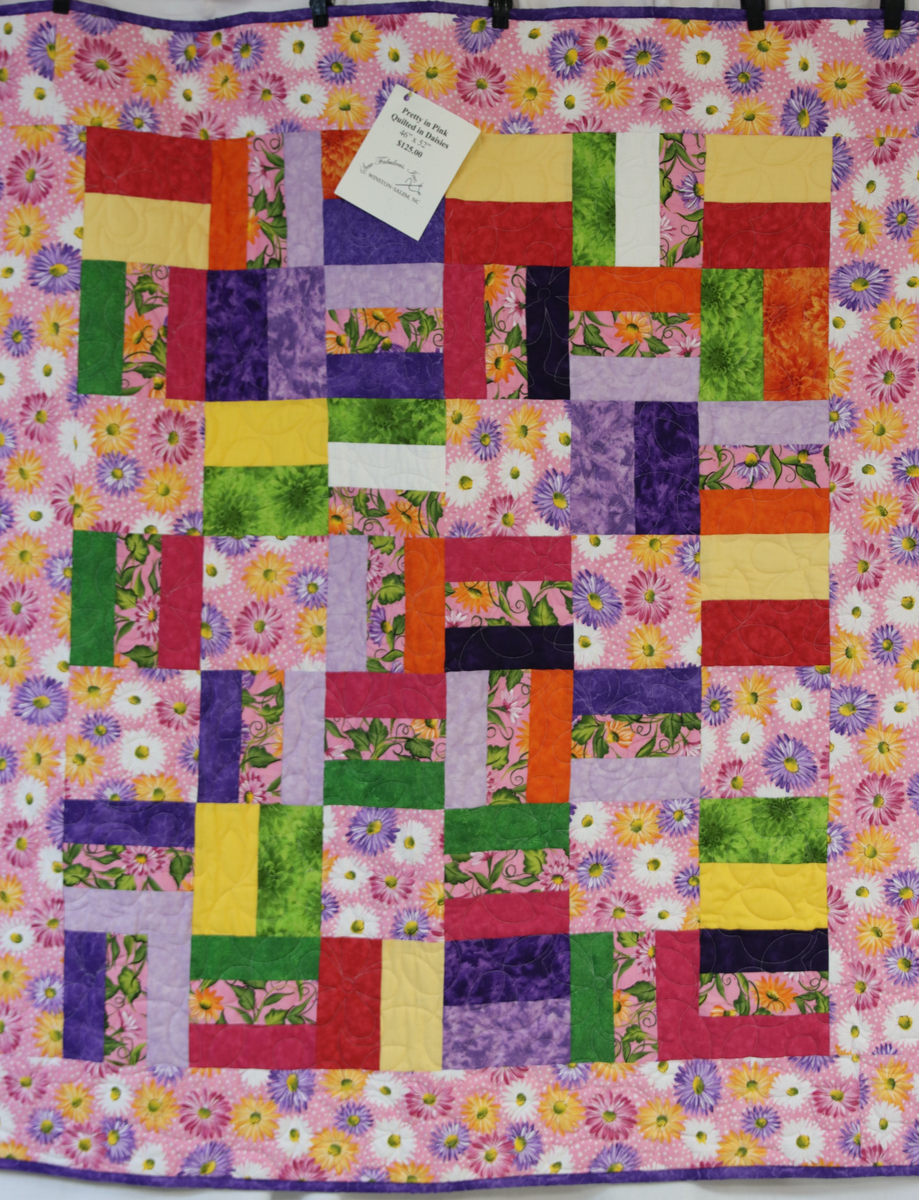 Pink - Purple Daisies Quilting