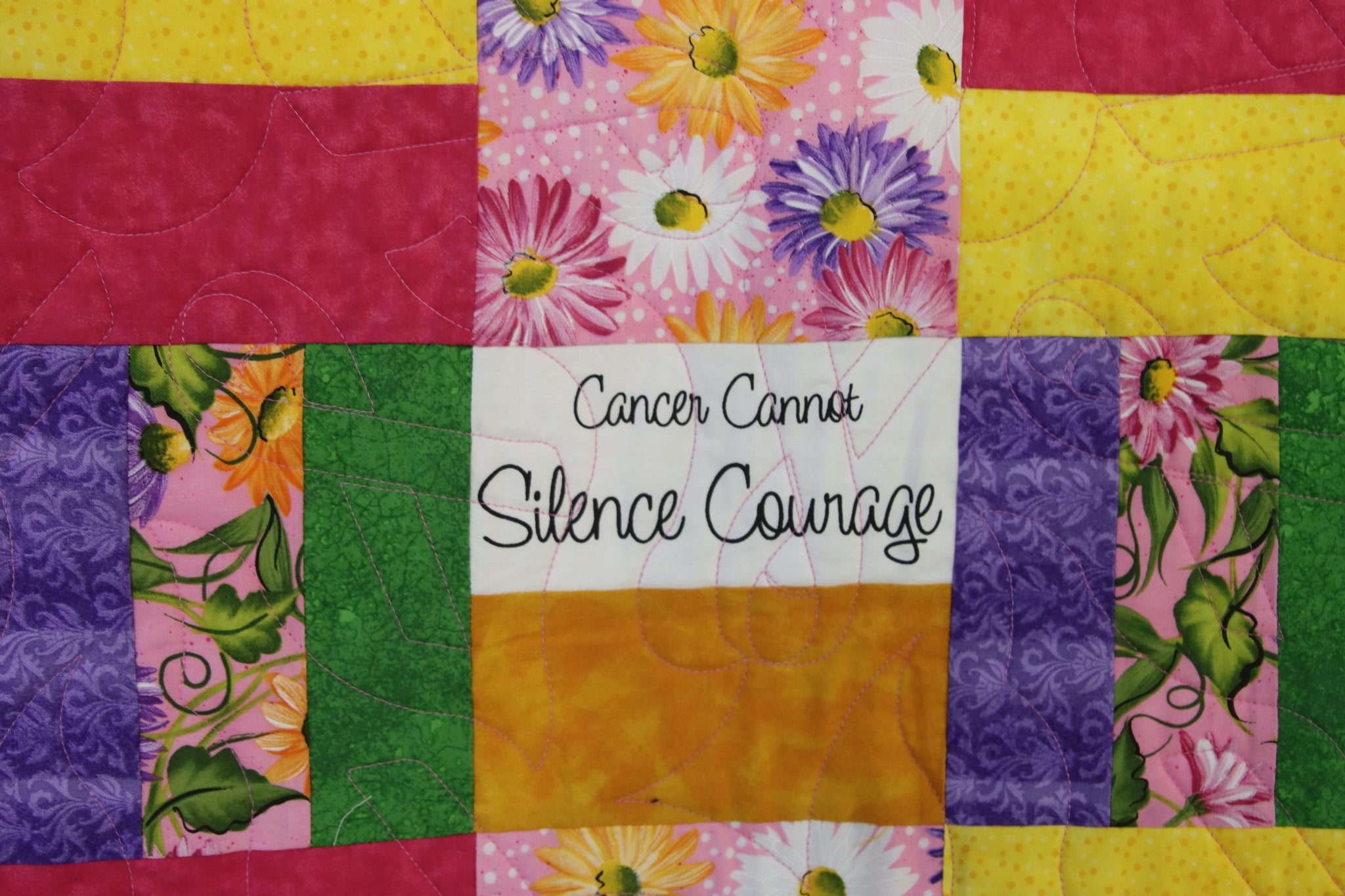 What Cancer Cannot Do Pink Daisy Quilt – Sew Fabulous, Inc